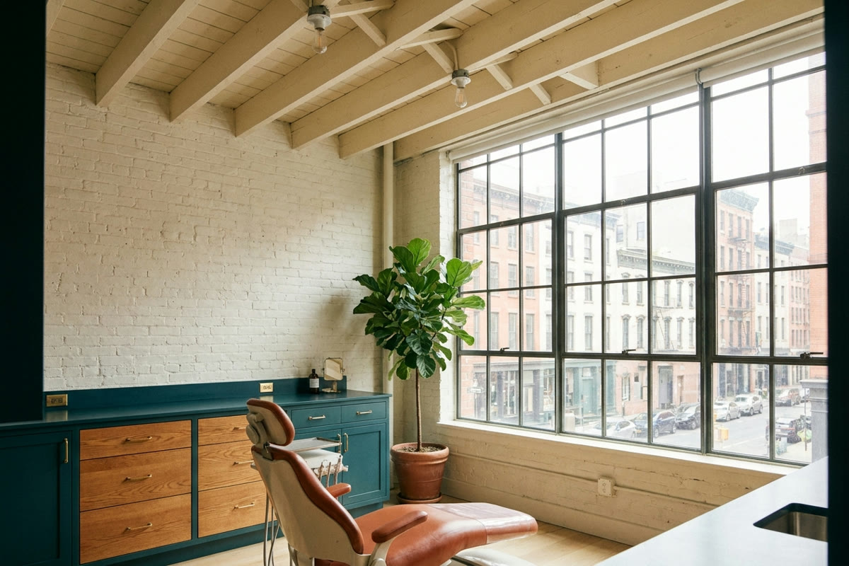 Dental treatment chair at a Ora studio