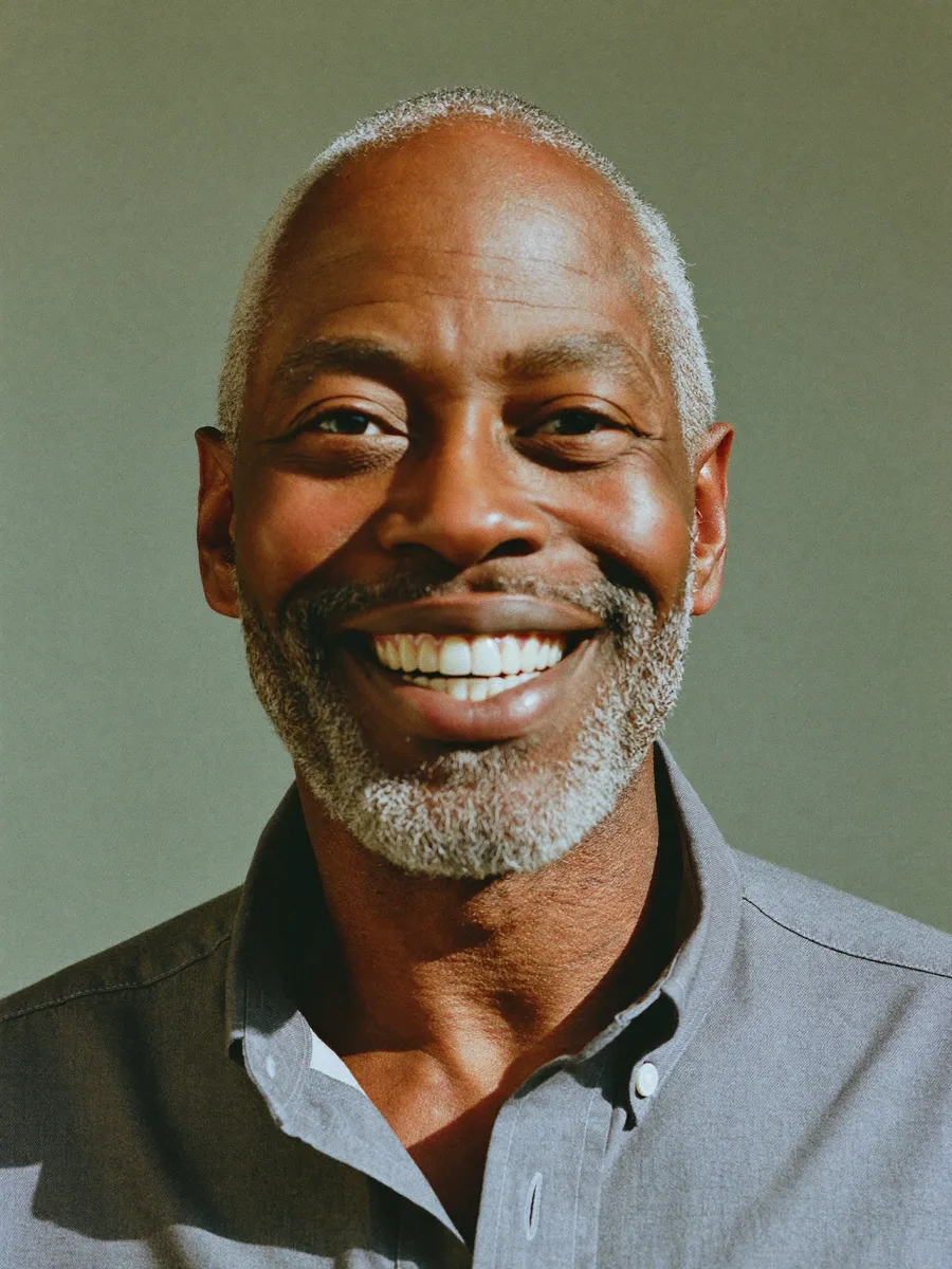 Close-up of a bright, healthy smile after dental implant treatment at Ora