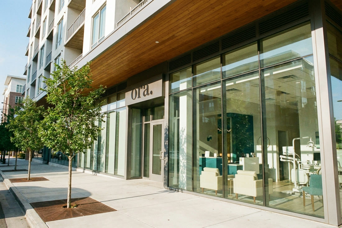 Exterior of the Ora dental studio in Midtown Atlanta