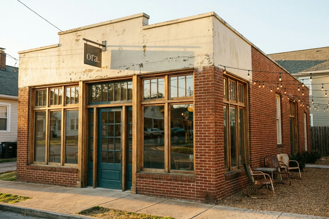 Exterior of the Ora East Nashville studio
