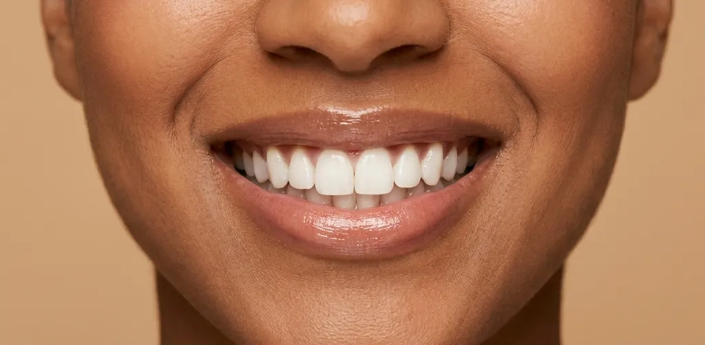 Teeth whitening after smile